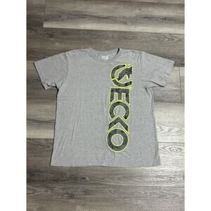 Ecko Unltd Rhino Graphic Grey Logo Shirt Y2K Skater Streetwear - Men’s Large